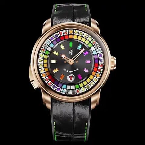 Lucky Harvey International Casino Series Rose Gold Slots Machine Limited Edition Automatic Watch
