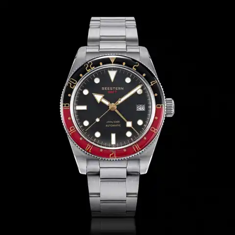 SEESTERN WATCHES S478 Black Sapphire GMT Diver