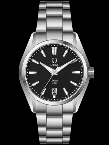 EREBUS WATCH Ascent 39 Black Enamel