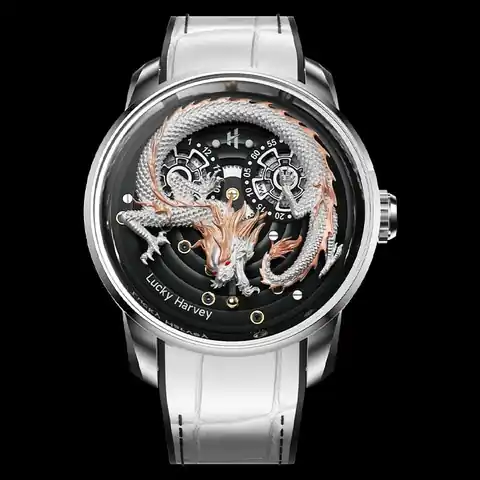 Lucky Harvey International Craftsmanship Series White Dragon Automatic Watch