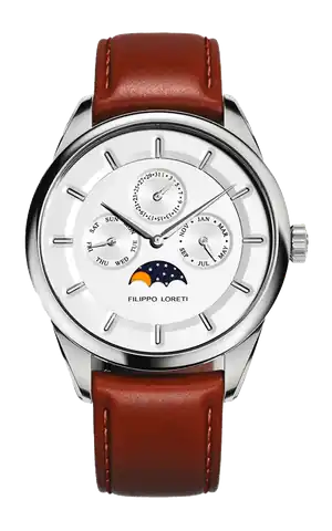 Filippo Loreti Watches Venice Moonphase Silver