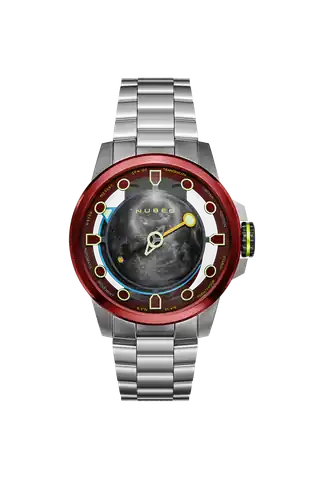 Nubeo Watches Gibbous Red
