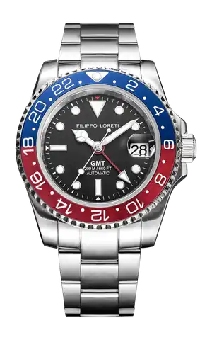 Filippo Loreti Watches Aquadiver GMT Automatic Red & Blue