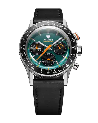Nivada Grenchen Chronoking Mecaquartz Racing Green