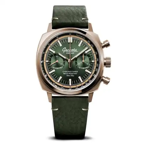 Geckota Classic Chronotimer Watch Empire Green
