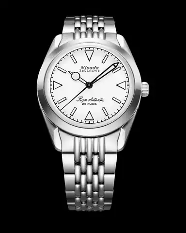 Nivada Grenchen Super Antarctic White Luminous - 38mm