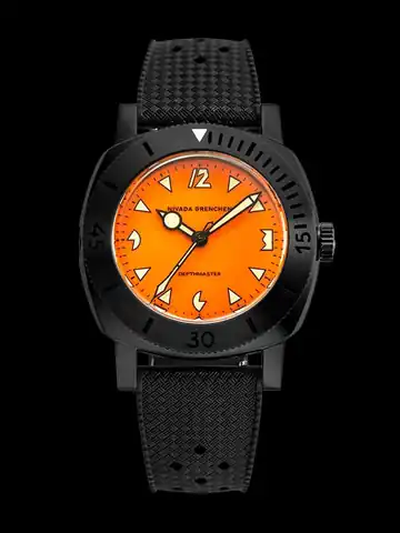 Nivada Grenchen Depthmaster Black Pumpkin
