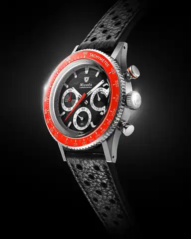 Nivada Grenchen Chronoking Mecaquartz Racing Black
