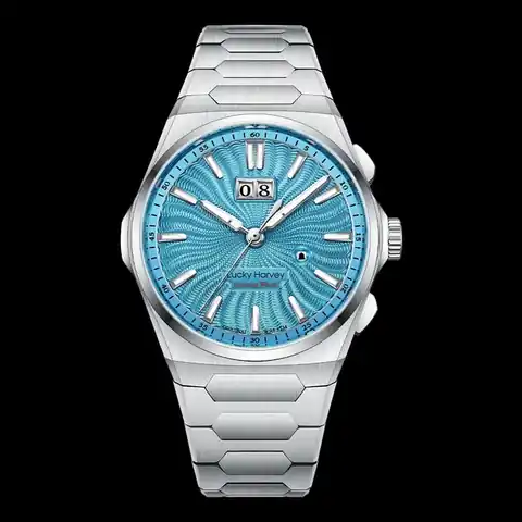 Lucky Harvey International Sound Of Nature Ice Blue Chiming Limited Edition Automatic Watch