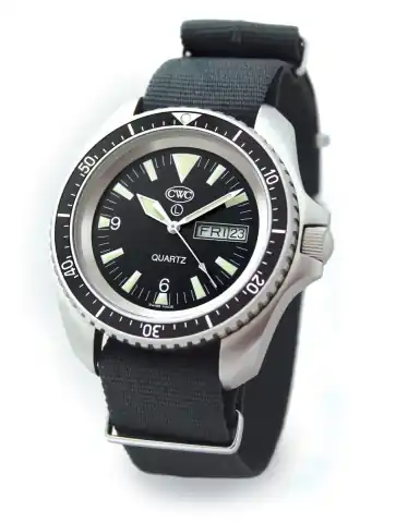 Cabot Watch Company CWC Quartz Divers Quartz Watch Mk.2 Day/Date Full Matte Case (RN300-M QS120-DD)