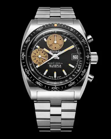 Nivada Grenchen Autochron Yellow