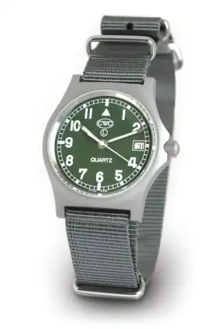 Cabot Watch Company CWC GS Sapphire Military Green Watch, Stainless Steel With Green Dial