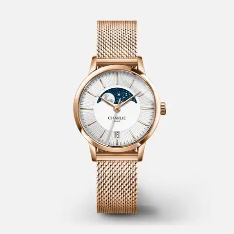 CHARLIE - Paris Sully - Phase De Lune - Doré Rose · SPL-30-005 / B14-M-B