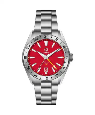 EREBUS WATCH Ascent 40 GMT Red