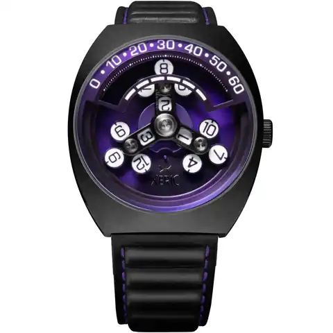 Xeric Watches Scrambler Automatic Wandering Hour Gunmetal Purple
