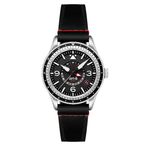 AVI-8 Timepieces Engine Black