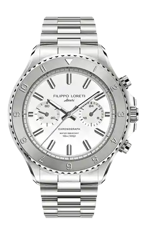 Filippo Loreti Watches Ascari Steel White Link