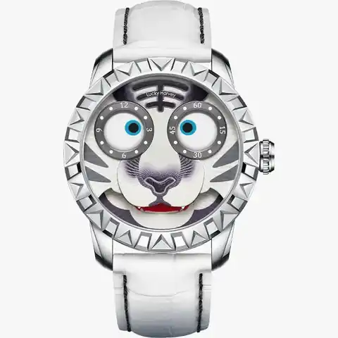 Lucky Harvey International Fun Series White Tiger Limited Edition Automatic Watch