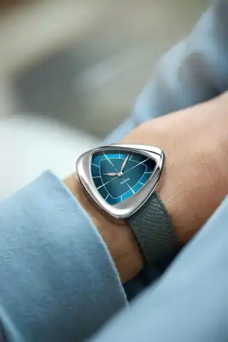 Blue A1 Core worn on the wrist in Anoma’s photograph.